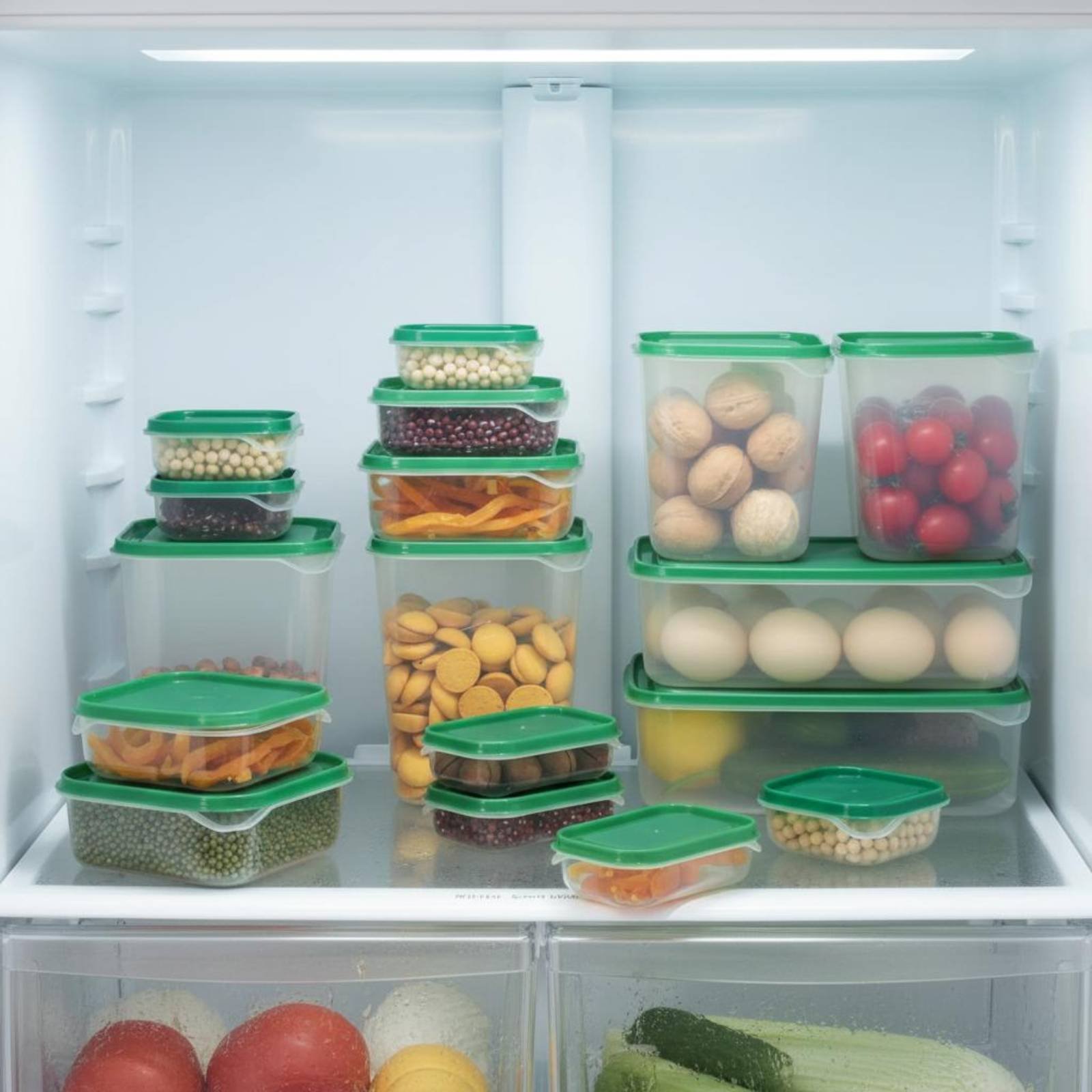 Food Storage Box Plastic - 17-częściowy zestaw pojemników do przechowywania w