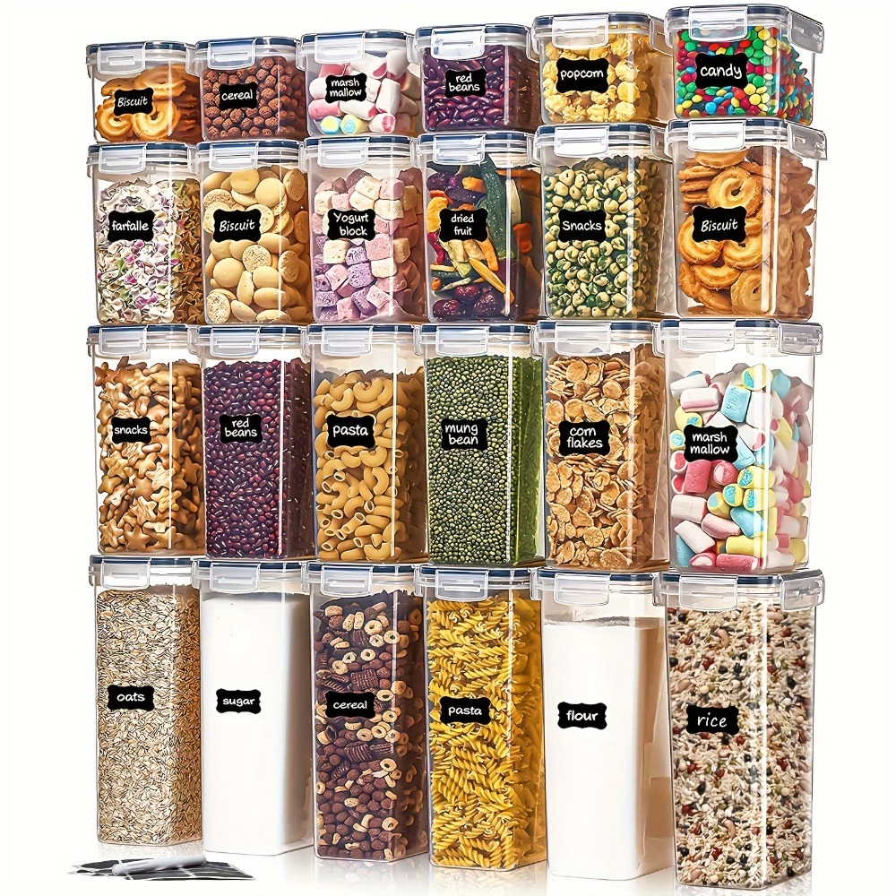 Food Storage Drawer Organizer - 24 szt. Pojemniki do przechowywania żywności,