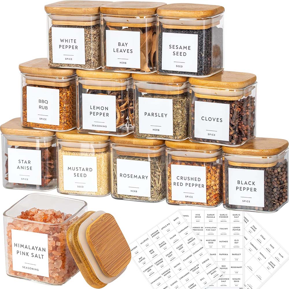 Glass Meal Prep Container - Zestaw szklane słoiki o pojemności 5