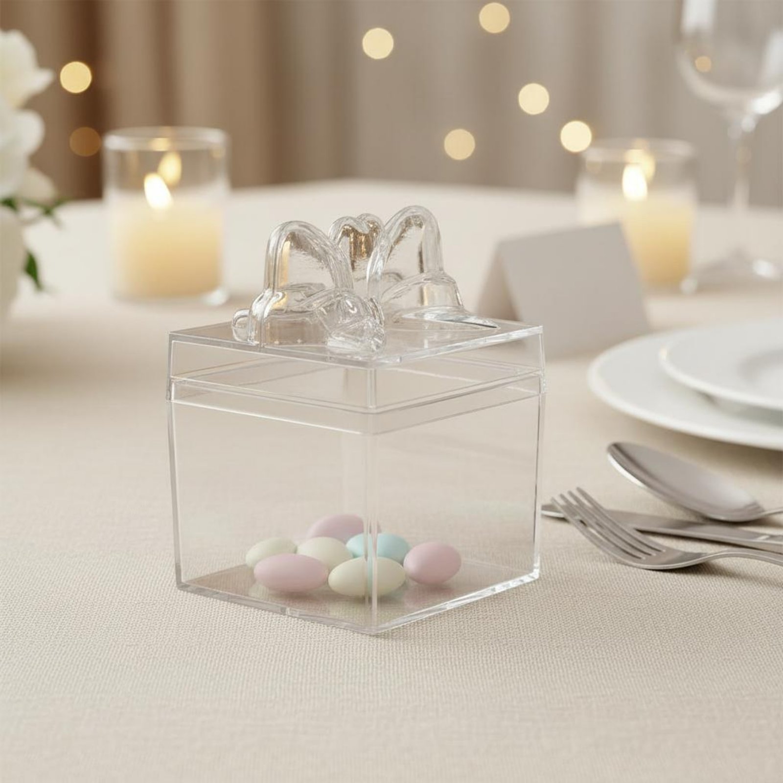 Food Storage And Container - Przezroczyste plastikowe pudełko na cukierki z