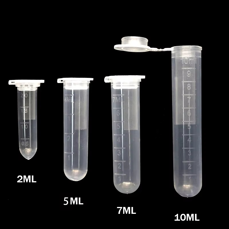 Food Storage Youtube - 5ML/10ML Przezroczyste plastikowe probówki laboratoryjne z
