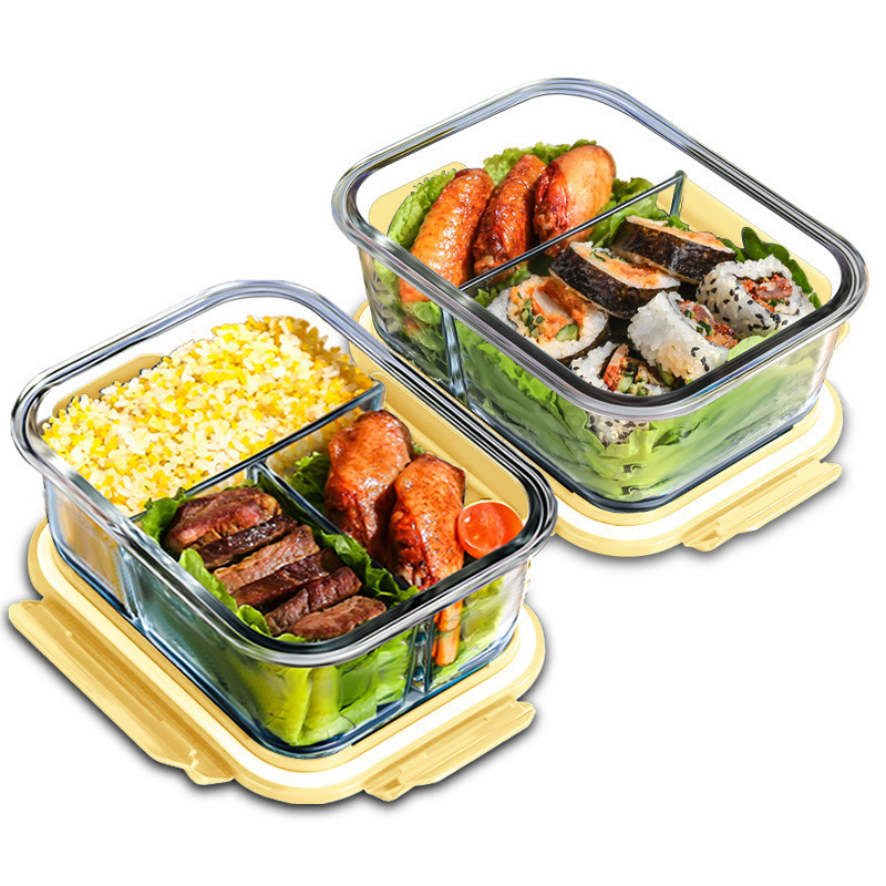 Glass Meal Prep Container - Szklany pojemnik do przechowywania świeżej żywności,