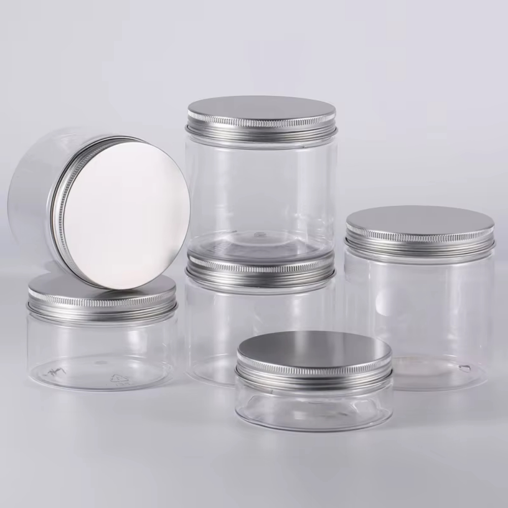 Mason Jar Wide Mouth - 6 sztuk 30ml-150ml przezroczystych plastikowych słoików