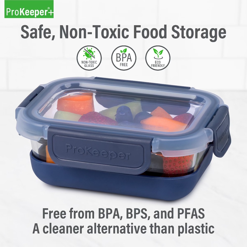 2 sztuki szklanych pojemników  – Glass Meal Prep Container recenzja i cena
