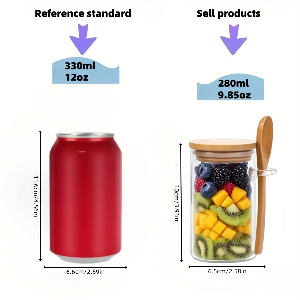 4/8/12 szt., Szklanki na owsia – Glass Meal Prep Container recenzja i cena
