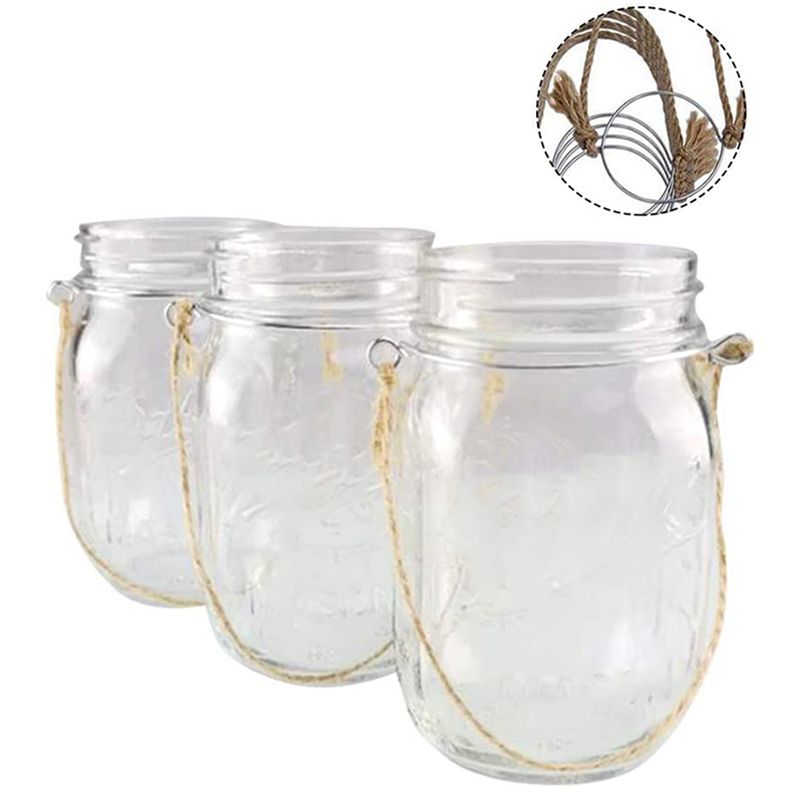 Wieszaki na słoiki Mason, lnia – Mason Jar Wide Mouth recenzja i cena