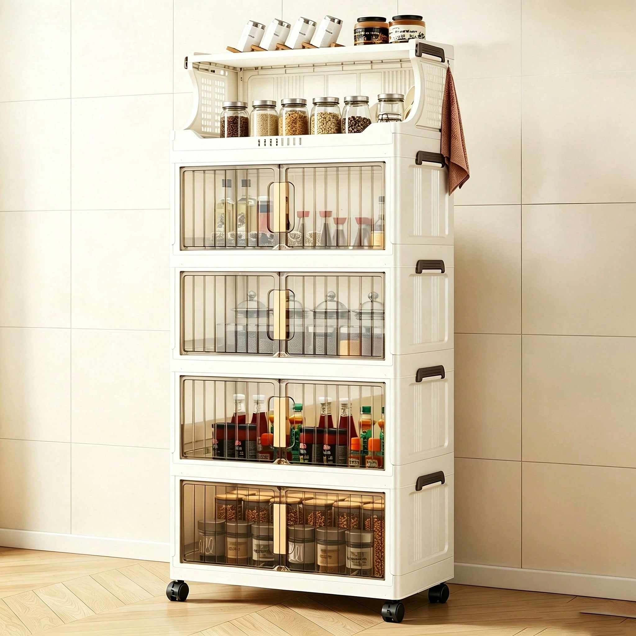 Składany pojemnik do przechowy – Stackable Pantry Bin recenzja i cena