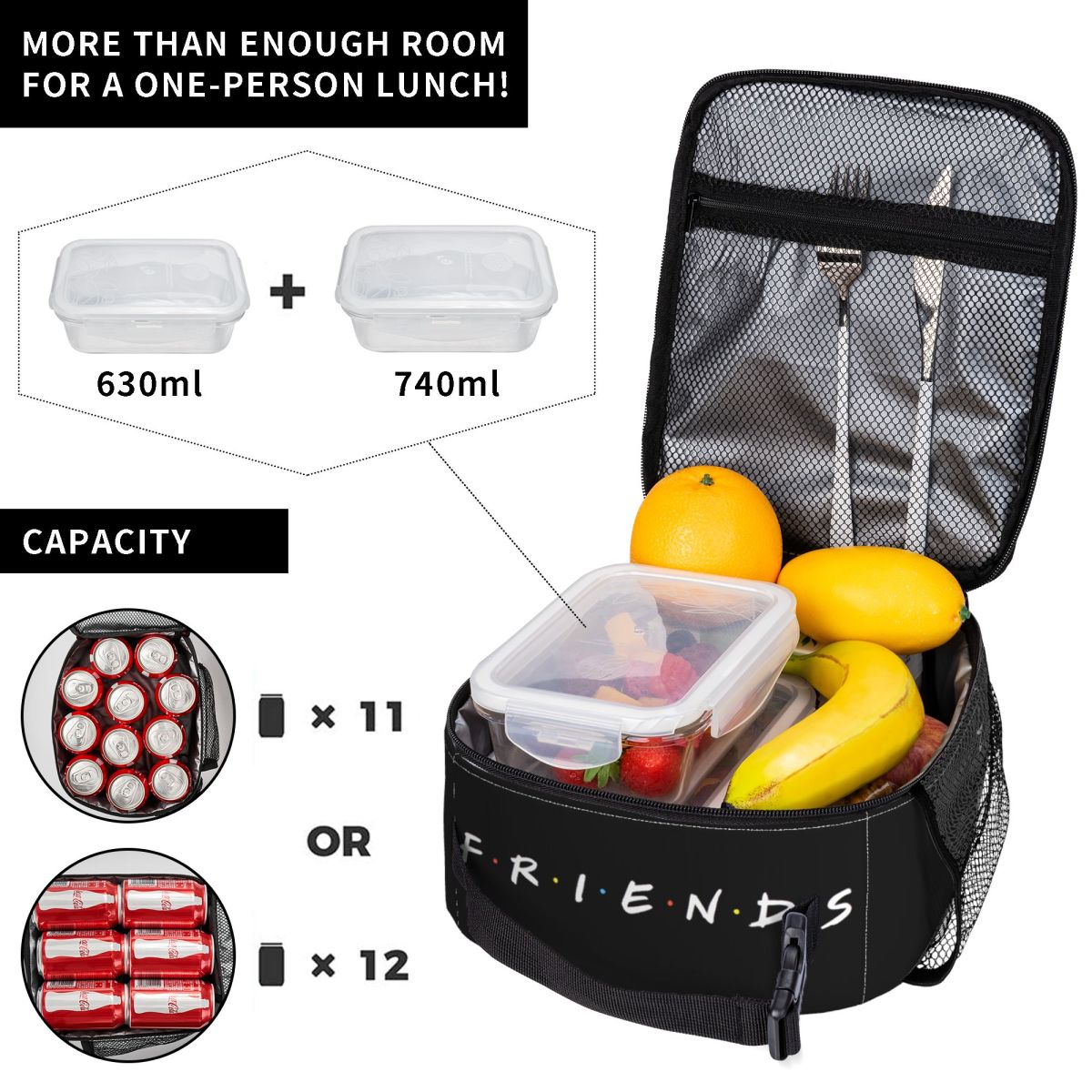 Torba na lunch z zabawnym cyta – Food Storage Quotes recenzja i cena