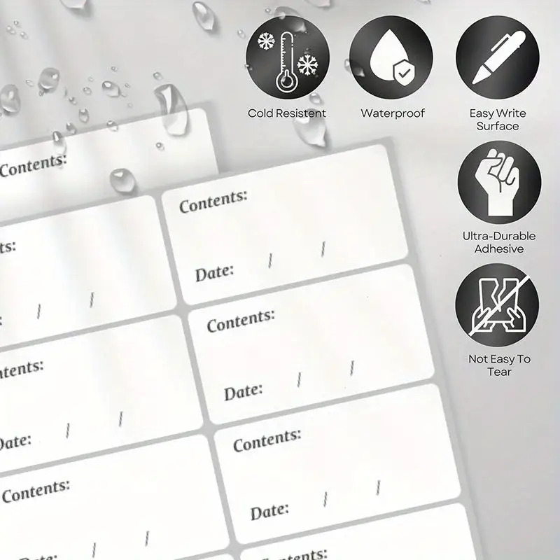 100 wodoodpornych, zdejmowanyc – Food Storage Notes recenzja i cena