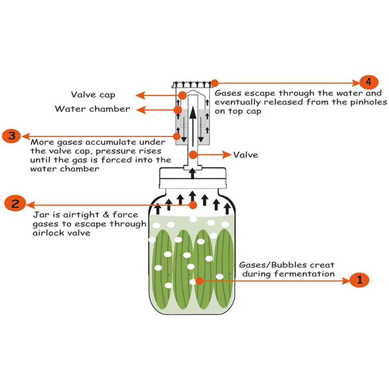 Pokrywka fermentacyjna do słoi – Mason Jar Wide Mouth recenzja i cena