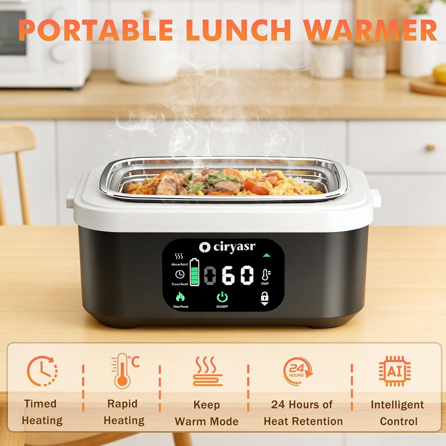 Mocny elektryczny podgrzewany  – Food Storage Warmer recenzja i cena