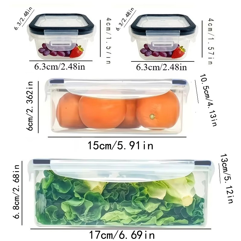 Zestaw 8 sztuk zawiera 4 pojem – Food Storage Organization recenzja i cena