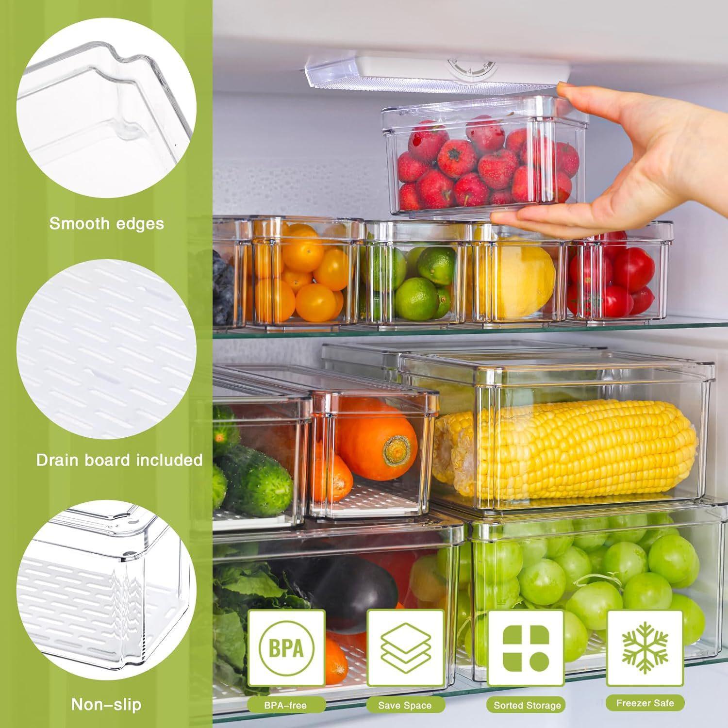 10/14 szt. Pojemniki do lodówk – Stackable Pantry Bin recenzja i cena