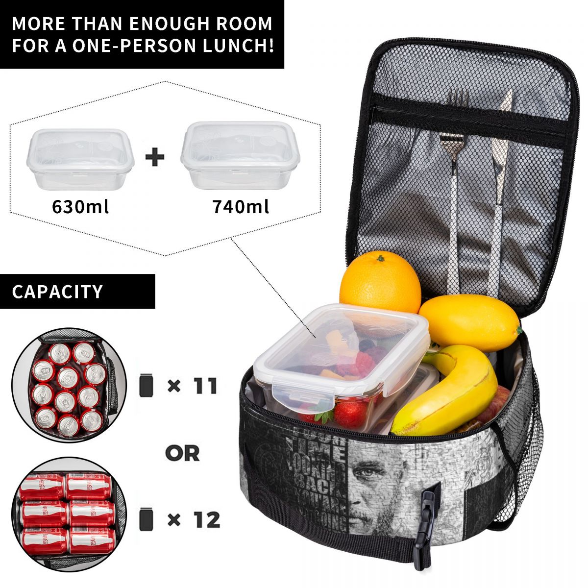 Torba na lunch z motywem wikin – Food Storage Quotes recenzja i cena