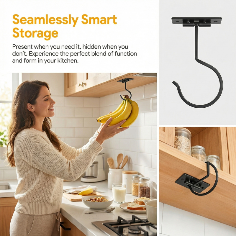 Czarny metalowy samoprzylepny  – Food Storage Drawer Organizer recenzja i cena