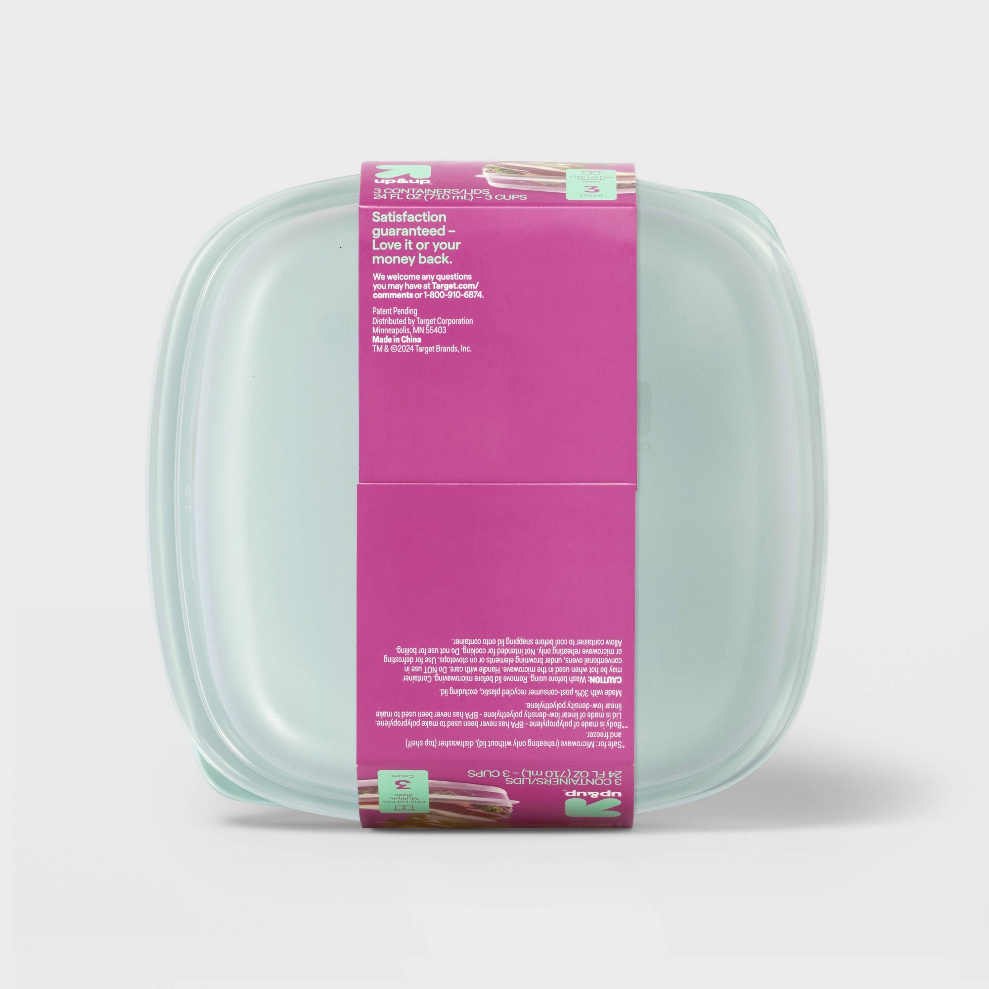 3-częściowe kwadratowe pojemni – Food Storage Organization recenzja i cena