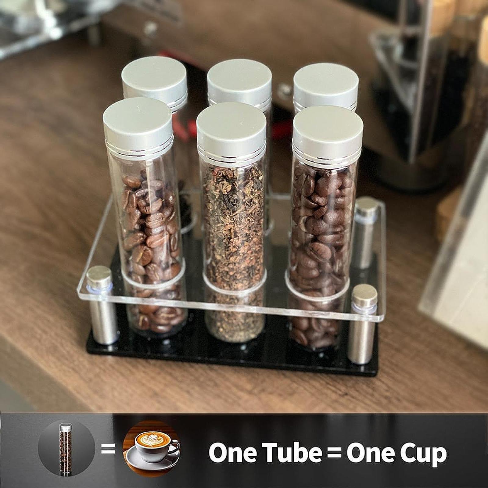 Stojak na 6 tubek Coffee Cella – Food Storage Youtube recenzja i cena