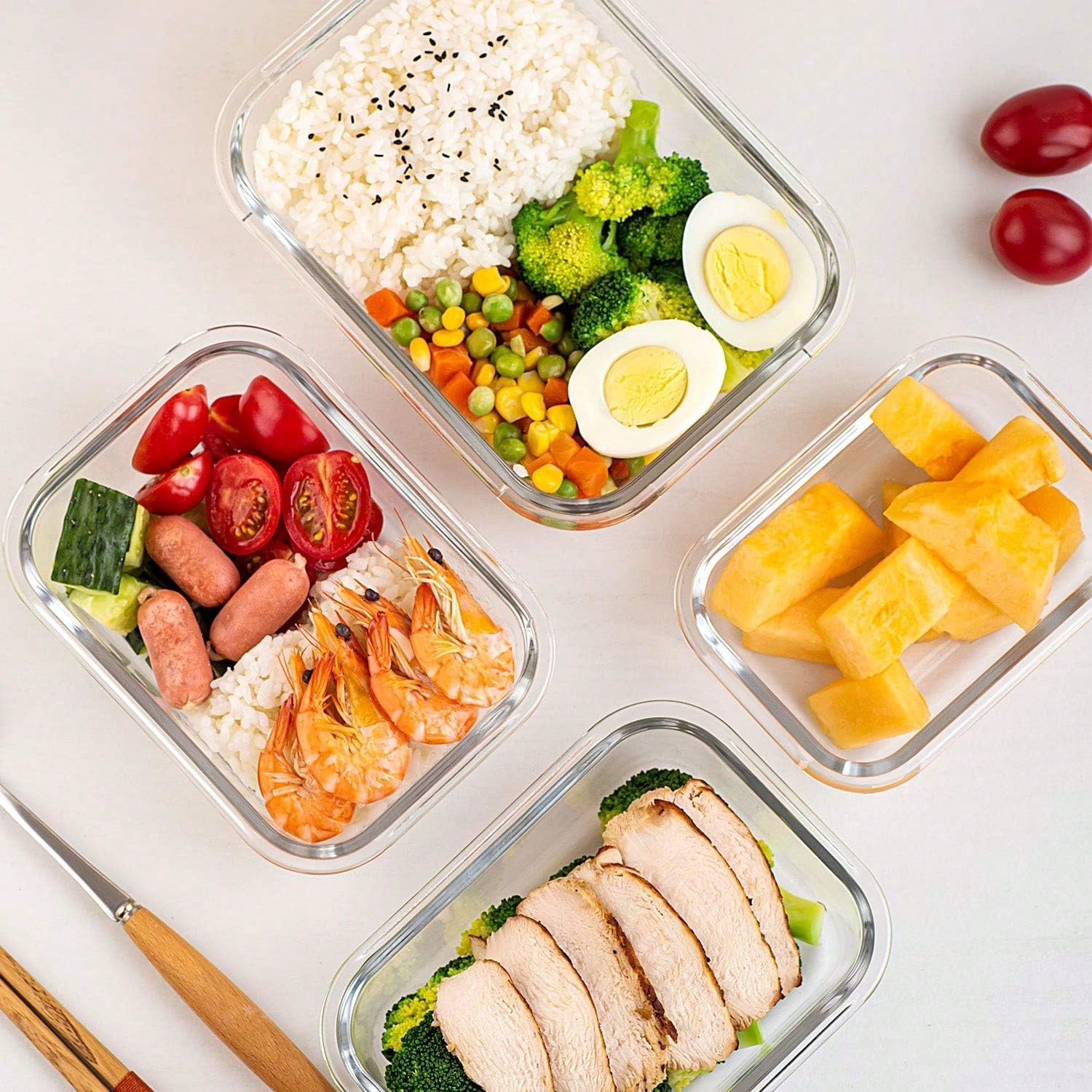 10 sztuk szklanych pojemników  – Glass Meal Prep Container recenzja i cena