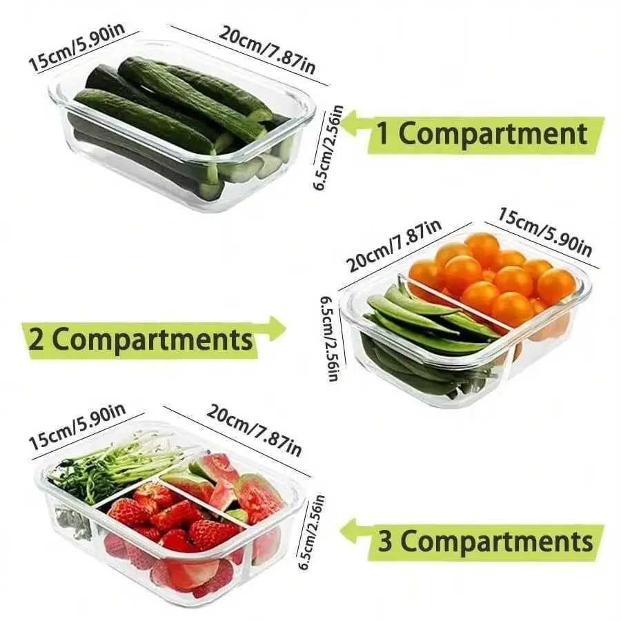 Pojemnik na żywność z pokrywką – Glass Meal Prep Container recenzja i cena