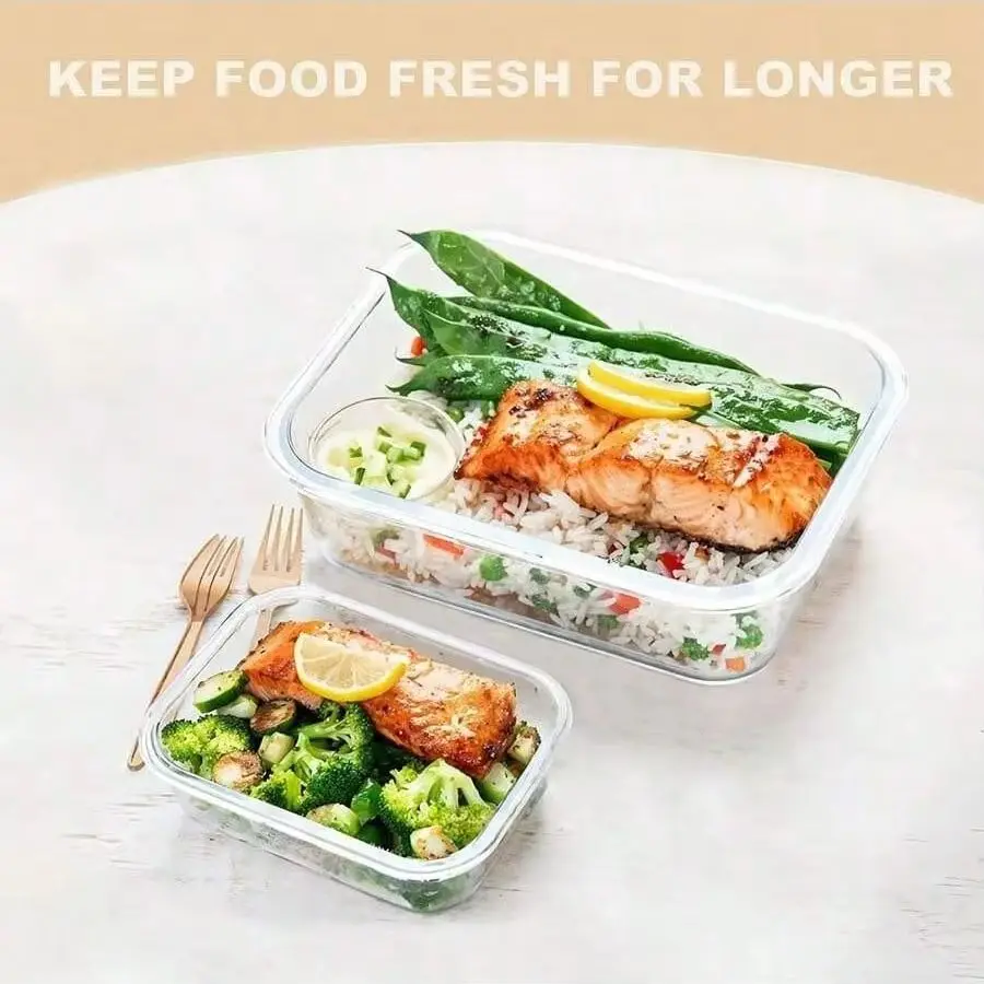 Pojemnik na żywność z pokrywką – Glass Meal Prep Container recenzja i cena