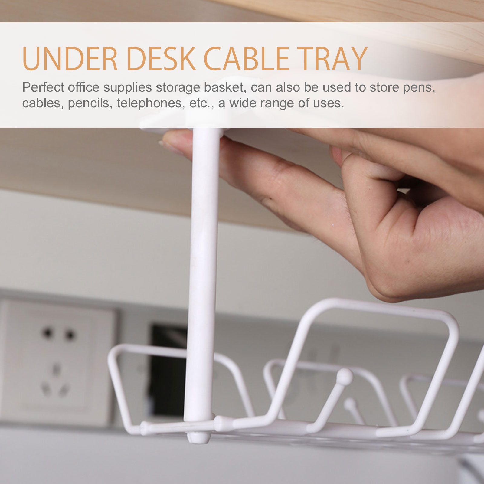 Organizer kabli pod biurkiem,  – Food Storage Management recenzja i cena
